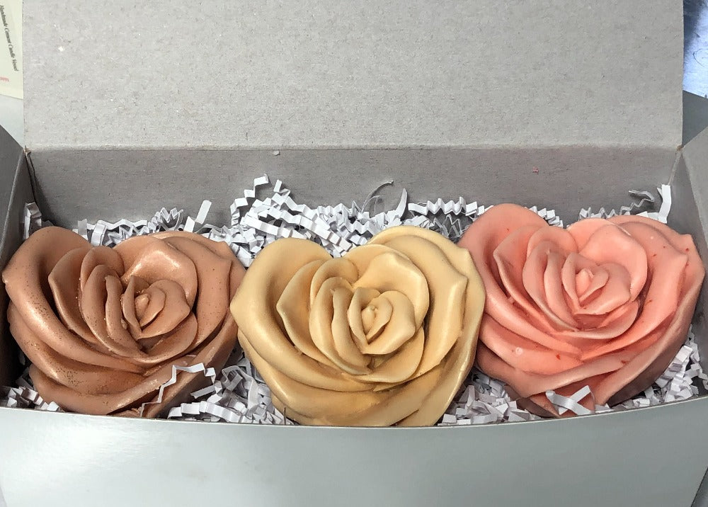 
            
                Load image into Gallery viewer, Gift Set Rose Soaps
            
        